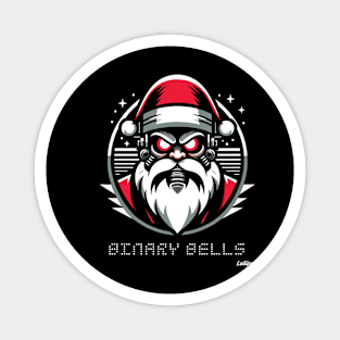 Byte Nite Santa - A Xmas December Binary Claus Magnet